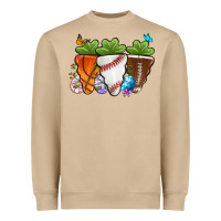 Mushroom Easter Day Sports Easter sports carrots Heavyweight Sweatshirt - OliviaCreatesArt