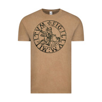 Vintage Coffee knights templar sigil Vintage Tee - linhVisuals