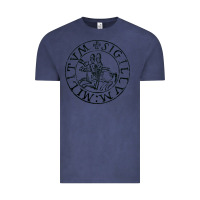 Vintage Denim knights templar sigil Vintage Tee - linhVisuals
