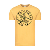 Vintage Mustard knights templar sigil Vintage Tee - linhVisuals