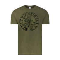 Vintage Olive knights templar sigil Vintage Tee - linhVisuals