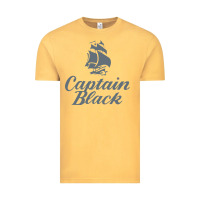 Vintage Mustard Captain Black Cigar Vintage Tee - linhVisuals