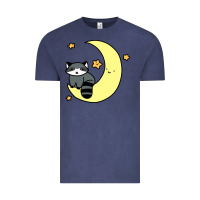 Crescent Moon Raccoon Vintage Tee | Teevron