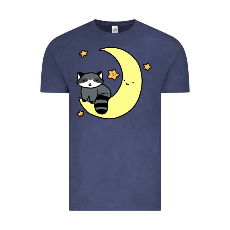 Crescent Moon Raccoon Vintage Tee by linhVisuals | Teevron
