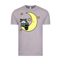 Vintage Zinc crescent moon raccoon Vintage Tee - linhVisuals