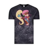 Cloud Black cute guitarist dixie kong Vintage Tee - linhVisuals