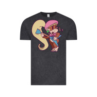 Vintage Black cute guitarist dixie kong Vintage Tee - linhVisuals