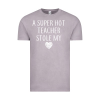 Vintage Zinc funny a super hot teacher stole my heart unisex t shirt Vintage Tee - linhVisuals