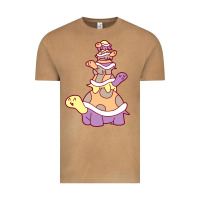 Vintage Camel cute turtle stack Vintage Tee - linhVisuals