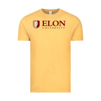 Vintage Mustard ELON UNIVERSITY Vintage Tee - linhVisuals