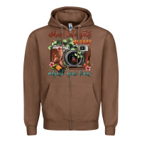 Chestnut When Life Gets Blurry Adjust Your Focus Vintage Camera Zipper Hoodie - FaDigitalArtStudio