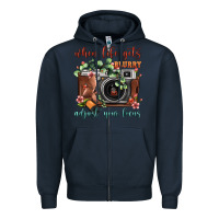 Navy When Life Gets Blurry Adjust Your Focus Vintage Camera Zipper Hoodie - FaDigitalArtStudio