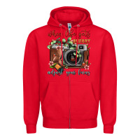 Red When Life Gets Blurry Adjust Your Focus Vintage Camera Zipper Hoodie - FaDigitalArtStudio