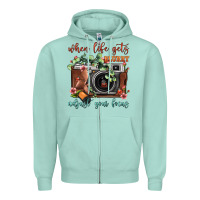 Seafoam When Life Gets Blurry Adjust Your Focus Vintage Camera Zipper Hoodie - FaDigitalArtStudio