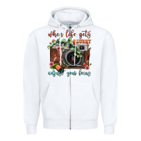 White When Life Gets Blurry Adjust Your Focus Vintage Camera Zipper Hoodie - FaDigitalArtStudio