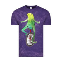 Cloud Purple dat boi watercolor unicycle frog Vintage Tee - linhVisuals