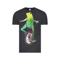 Vintage Black dat boi watercolor unicycle frog Vintage Tee - linhVisuals