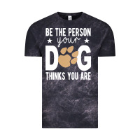 Cloud Black be the person your dog thinks you are t  shirt be the person your dog Vintage Tee - linhVisuals