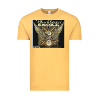 Vintage Mustard Blackberry Smoke Vintage Tee - linhVisuals