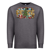 Charcoal Heather peace Premium Sweatshirt - SublimationCraftShop