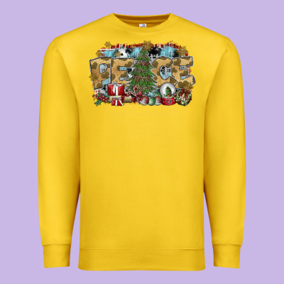 Peace Premium Sweatshirt Designed By Sublimationcraftshop