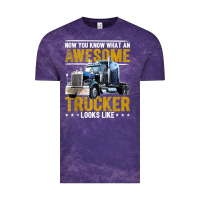 Cloud Purple awesome trucker big rig semi trailer truck driver gift men tank top Vintage Tee - linhVisuals