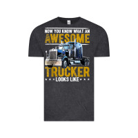 Vintage Black awesome trucker big rig semi trailer truck driver gift men tank top Vintage Tee - linhVisuals