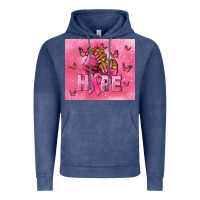 Vintage Denim hope cancer nails Vintage Hoodie - NancyCooperArtShop