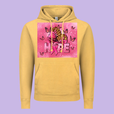 Hope Cancer Nails Vintage Hoodie Designed By Nancycooperartshop