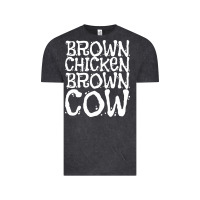 Vintage Black brown chicken brown cow Vintage Tee - linhVisuals