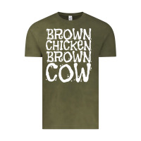 Vintage Olive brown chicken brown cow Vintage Tee - linhVisuals