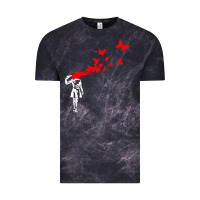 Cloud Black banksy Vintage Tee - linhVisuals