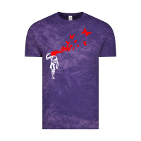 Cloud Purple banksy Vintage Tee - linhVisuals