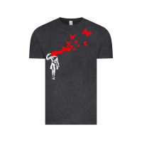 Vintage Black banksy Vintage Tee - linhVisuals