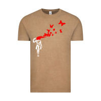 Vintage Coffee banksy Vintage Tee - linhVisuals