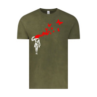 Vintage Olive banksy Vintage Tee - linhVisuals