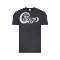 Vintage Black chicago retro styled faded design Vintage Tee - linhVisuals