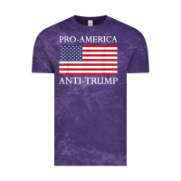 Cloud Purple pro america anti trump shirt   american usa flag resist t shirt Vintage Tee - linhVisuals
