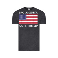 Vintage Black pro america anti trump shirt   american usa flag resist t shirt Vintage Tee - linhVisuals