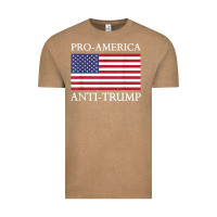 Vintage Coffee pro america anti trump shirt   american usa flag resist t shirt Vintage Tee - linhVisuals
