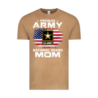 Vintage Camel proud army national guard mom with american flag gift pullover hoodie Vintage Tee - linhVisuals