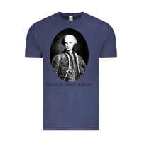 Vintage Denim comte de saint germain occultist philosopher Vintage Tee - linhVisuals
