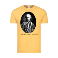 Vintage Mustard comte de saint germain occultist philosopher Vintage Tee - linhVisuals