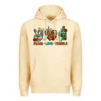 Pina Colada Peace Love Tequila Premium Hoodie - BundleAndBundleShop
