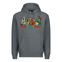 Rock Peace Love Tequila Premium Hoodie - BundleAndBundleShop