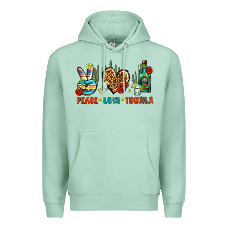 Peace Love Tequila Premium Hoodie by BundleAndBundleShop | Teevron