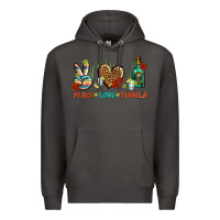 Smoke Peace Love Tequila Premium Hoodie - BundleAndBundleShop