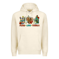 Tofu Peace Love Tequila Premium Hoodie - BundleAndBundleShop