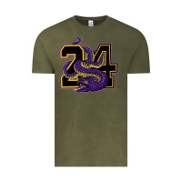 Vintage Olive Mamba #24 Vintage Tee - linhVisuals