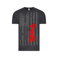 Vintage Black rc racing american flag radio control rc car t shirt Vintage Tee - linhVisuals